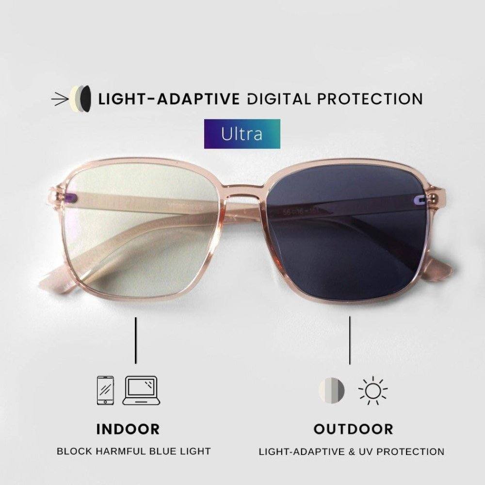 Cole (LA Ultra) ULTRA Light-Adaptive Digital Protection Peach | Visioneer High Quality Eye Protection Eyewear 1