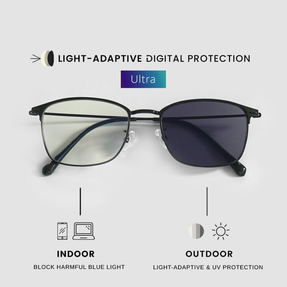 Jaden (LA Ultra) ULTRA Light - Adaptive Digital Protection All black | Visioneer High Quality Eye Protection Eyewear 1