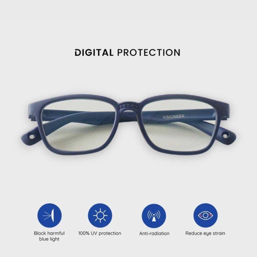 Ancil Kids (D) Digital Protection Navy blue | Visioneer High Quality Eye Protection Eyewear 1